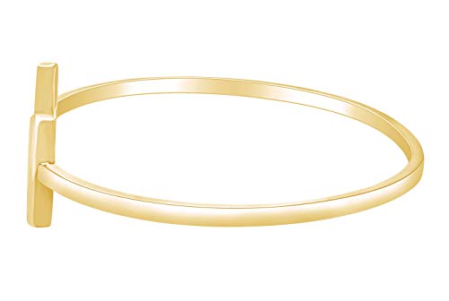 14k Gold Plated 925 Sterling Silver Plain Cuff Adjustable Bracelet For Women Valentine's Day Gift For Her