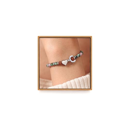 Heart Initial Bracelets for Teen Girls, Teen Girl Gifts Trendy Stuff, Christmas Stocking Stuffers for Kids, Unique Gifts for Teenage Girls on Birthday Graduation - style: C