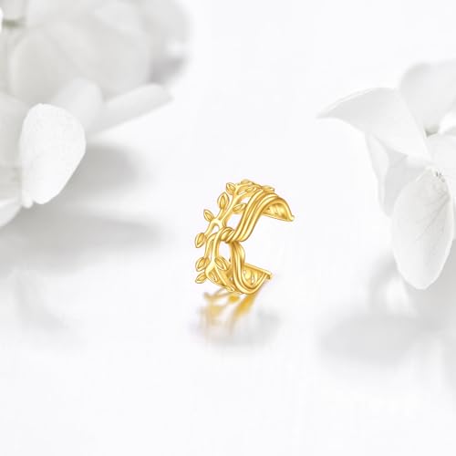 KECHO 14K Gold Ear Cuff Earrings Hypoallergenic Non Piercing Cartilage Earring Jewelry Gifts for Women - style: Tree of Life