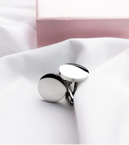 Kooer Personalized Men's Wedding Cufflinks, Custom Father Of The Bride Cuff Links Jewelry Gift For Men Him Groom Groomsman - style: I'll Always Be Your Little Girl