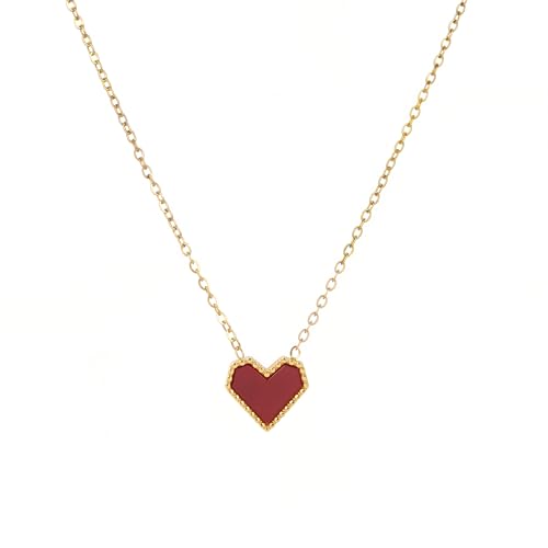 Heart Pendant Necklace – Dainty & Minimalist Style for Daily Wear - style: French Light Luxury