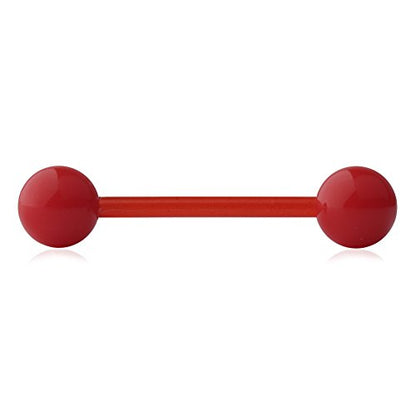 14G 16mm Acrylic Nipple Tongue Barbell Ring Body Piercing Jewelry Retainer 2-6PCS - color: 6PCS - Mix Color 3#