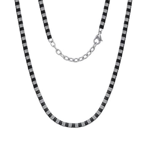 Stainless Steel Chain Necklaces,Rolo Chain Necklace for Men Women,Unique Fashion and Charm Jewelry, Silver Tone Chain,Stainless Steel Adjustable Link, Gifts for Friends/Husband/Dad - style: 1468