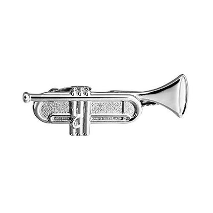 HAWSON 2 inch Tie Clip for Men-Novelty Sport Necktie Bar Clip,Tie Pin,Special Interesting Gift for Men - style: Tuba