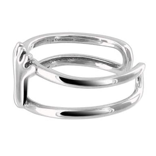 Gem Avenue 925 Sterling Silver Toe Rings Collections – Beach, Celtic, Heart, Dolphin, Flower & More Designs for Women – Elegant Adjustable Summer Jewelry - style: Style 8