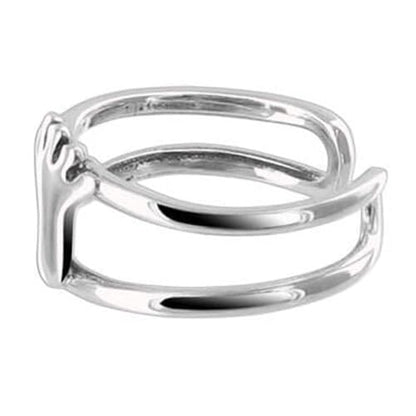 Gem Avenue 925 Sterling Silver Toe Rings Collections – Beach, Celtic, Heart, Dolphin, Flower & More Designs for Women – Elegant Adjustable Summer Jewelry - style: Style 8