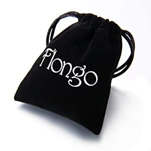 Flongo 2PCS Men's Womens Braided Black & Brown Leather Rope Woven Wrap Surfer Cuff Bracelets Set, Fit 7.6-10.6 inch Wrist