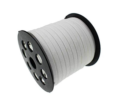 5mm Faux Suede Leather Cord String for Jewerly Making 40 Yards White Bracelet Cords Flat Thin Leather Lace Thread for Necklace-Chocker & DIY Projects - size: 40 Yards White