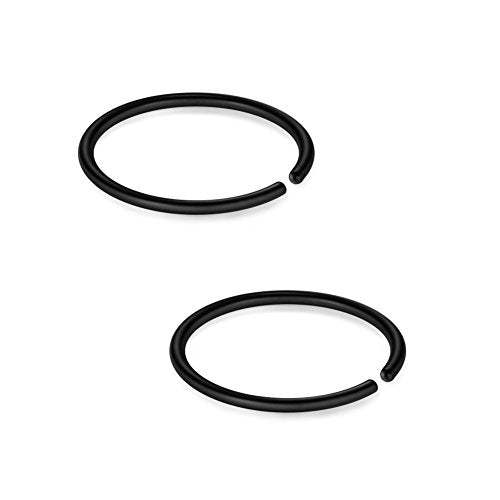 SCERRING 22G Stainless Steel Fake Nose Septum Hoop Rings Lip Helix Cartilage Tragus Ear Ring Piercing 6-10mm - style: 12PCS - 10mm Mix Color