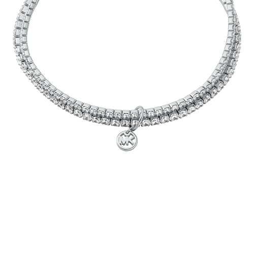Michael Kors Silver-Tone Bracelet for Women; Bracelets; Jewelry for Women - color: Silver Stretch