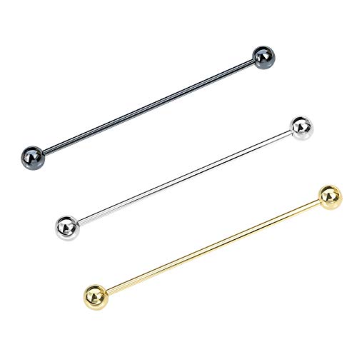 3PCS Classic Ball Head Brass Shirt Collar Bar Tie Pins Set for Men Wedding Business with Gift Box - color: Ball Head