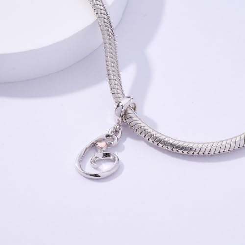 Letter Charms for Pandora Bracelets 925 Sterling Silver Alphabet Initial Charms Bead Jewelry Gift for Women - style: Initial G