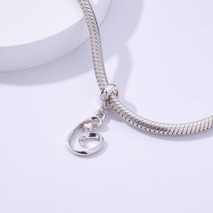 Letter Charms for Pandora Bracelets 925 Sterling Silver Alphabet Initial Charms Bead Jewelry Gift for Women - style: Initial G