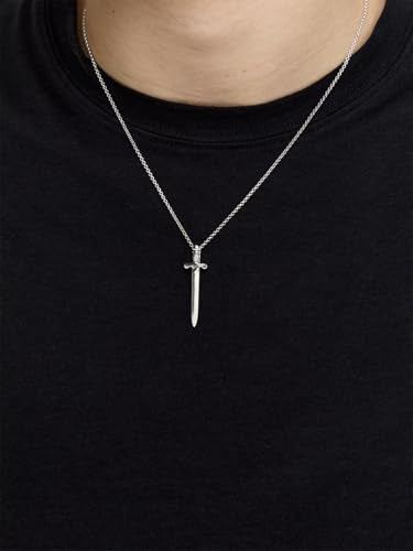 MATEO New York, Knights Sword Necklace, Sterling Silver : Clothing, Shoes & Jewelry