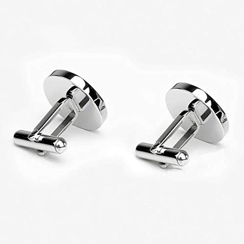 Kooer Personalized Men's Wedding Cufflinks, Custom Father Of The Bride Cuff Links Jewelry Gift For Men Him Groom Groomsman - style: Man of Honor