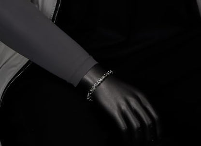 COOLSTEELANDBEYOND Mens Women New Stainless Steel Braided Link Bracelet Polished - color: M-Color: Silver
