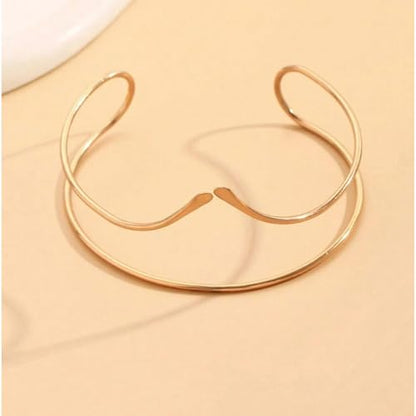 Harry and Henry Arm Cuff Gold Upper Arm Jewelry for Women Adjustable Open Cuff Bangle Bracelets Armband Jewelry Summer Outfits for Women 2026 - color: A:Gold open arm cuff bracelet