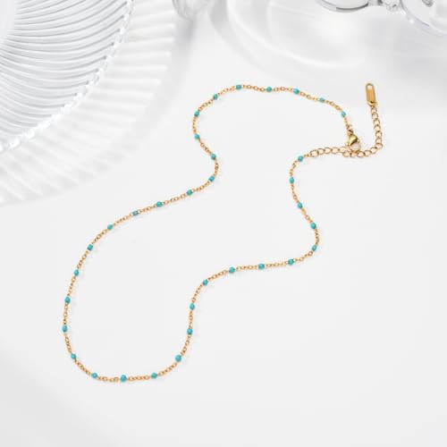 Gold Cross Women's Necklace 18K Gold Plated Stainless Steel Handmade Pearl Necklace Gold Paperclip Necklace, Fashion Jewelry Gifts - style: easiest