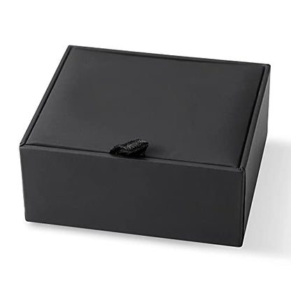 Cufflinks for Men and Tuxedo Shirt Studs Set with Gift Box Stainless Steel Cuff links - style: Navy blue