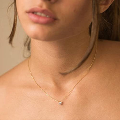 NECOCY Layered Gold Necklaces for Women Dainty Chokers Necklace Silmple Stackable Cubic Zirconia Necklace Non Tarnish Vacation Jewelry Trendy Gifts for Women - style: layered lace chain CZ