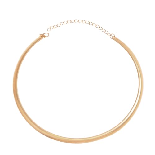 Collar Necklace for Woman Trendy Silver Choker Necklaces for Woman Statement Open Round Collar Choker Necklace - style: Style 5