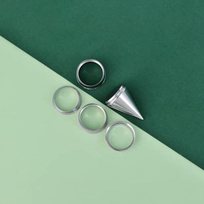36PCS Ear Gauge Stretching Kit Stainless Steel Double Flare Alloy Tapers 3 In 1 Plugs Set Eyelet 14G-00G - color: 3 in 1-(17-20mm)-flare