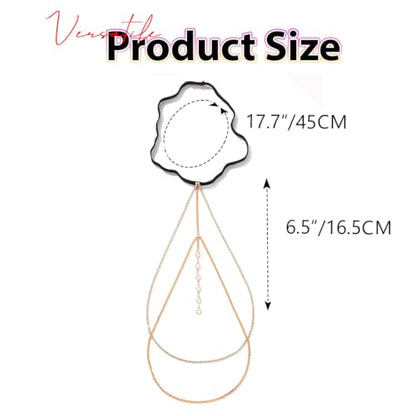 Rhinestone Thigh Chain Beaded Thigh Jewelry for Women - color: Glod
