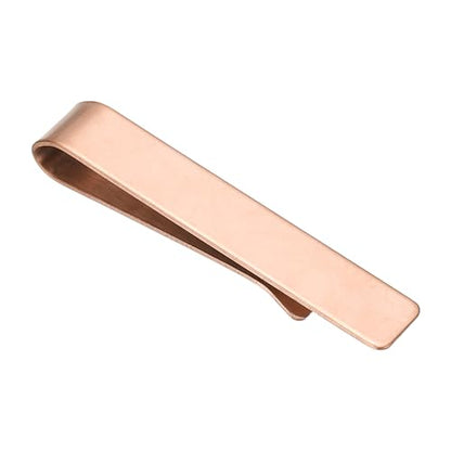 PATIKIL Skinny Tie Clips, Stainless Steel Tie Clips for Men - color: Rose Gold