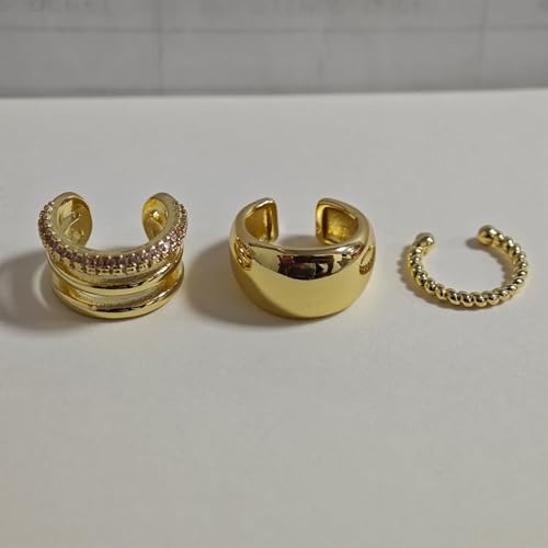 Ear Cuff Earrings for Women Chunky Ear Cuffs Non Piercing | Clip on cartilage earrings helix fake earrings jewelry trendy stuff christmas gift stocking stuffers - color: I
