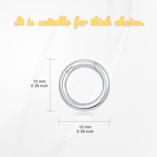 925 Sterling Silver Double Opening Lobster Clasp, Necklace Bracelet Anklet Jewelry Extender Clasp for DIY Jewelry Making (Style 4-2pcs) - style: style 4-2pcs