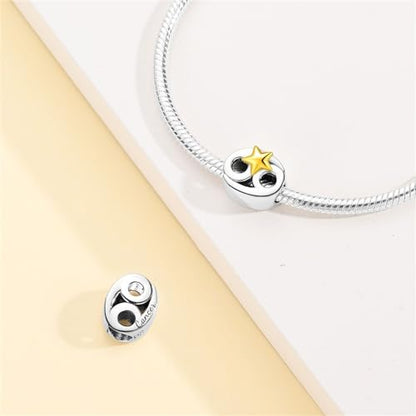 925 Sterling Silver 12 Astrological Signs Charm for Bracelets and Necklace Happy Birthday Charms for Bracelet and Necklace Valentine's Day Mother's Day Gift - style: Cancer Charm