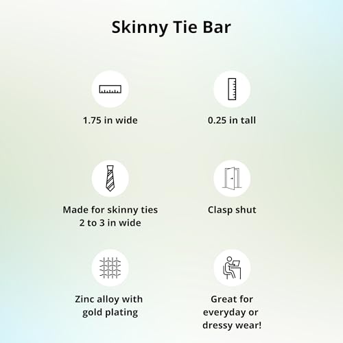 tiemart Tie Bar - style: Gold Skinny