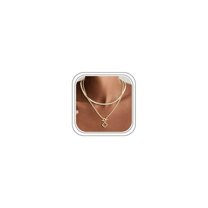 M MOOHAM Cross Necklace for Women Non Tarnish - 14K Gold Plated Dainty Clover Cross Layered Necklaces Stack Set Herringbone Figaro Paperclip Chain Necklace Trendy Religious Baptism Faith Jewelry Gifts - color: clover