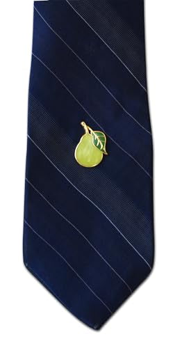 Novel Merk Fruit Lemon, Strawberry, or Orange Appreciation Lapel Pin, Hat Pin & Tie Tack Set with Clutch Back - style: 3-Pear