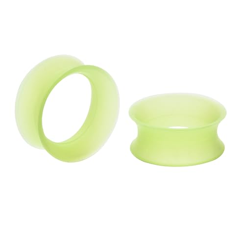 B BodyPJ Sparkles 6 Pairs Ear Gauges Plugs Tunnel Expanders Set,Mix Different Material,Piercing Jewelry - size: 19mm(3/4")
