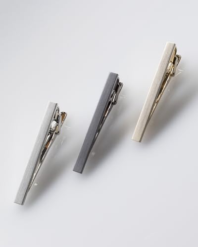 [TAVARAT] Tie Clip Tie Clips for Men Black Silver Tie Bar Tie Pin Tps-043 - style: light gold