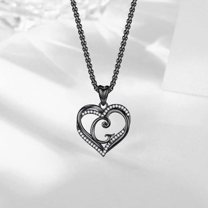 INFUSEU Unique Initial Necklaces for Women Girls Small Heart Letter Jewelry, Meaningful Personalized Gifts - style: G