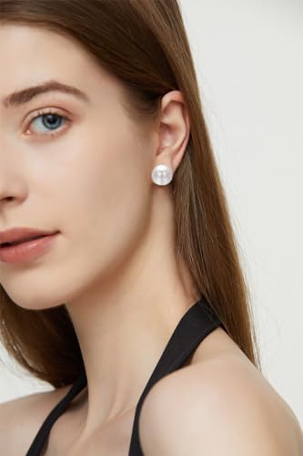 Yoursfs White Pearl Clip On Earrings for Women Classy Faux Pearl Earrings Painless Non-Piercing Hypoallergenic Jewerly