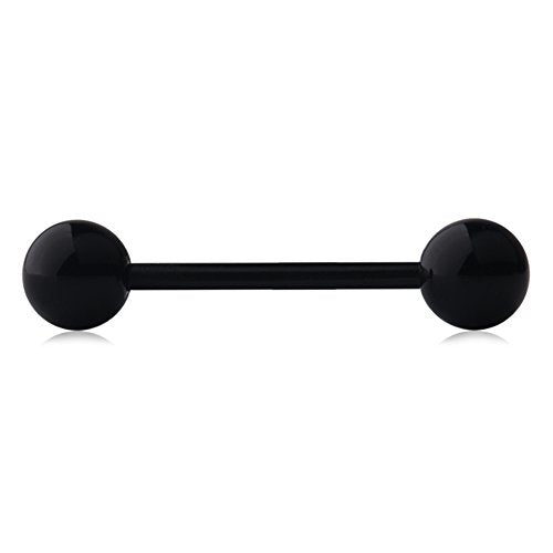 14G 16mm Acrylic Nipple Tongue Barbell Ring Body Piercing Jewelry Retainer 2-6PCS - color: 6PCS - Mix Color 3#
