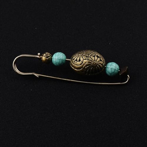 VILLCASE 2pcs Vintage Cardigan Brooch Pin Set Retro Collar Shawl Clips for Women Sweater Accessories