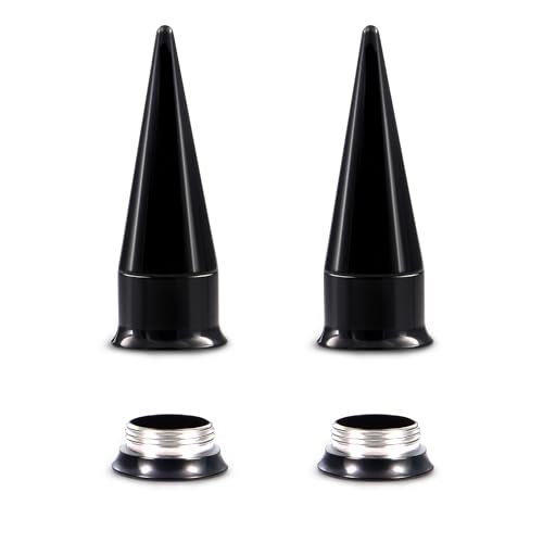 Piercing Taper Stretching 2 in 1 Ear Tunnel Gauges Stretcher Stainless Steel Internally Threaded Plugs Gauge for Ears Women Men 1G 7mm - color: Black, size: 11mm ( 7/16" )