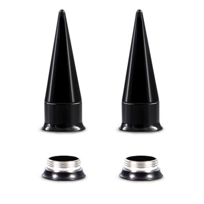 Piercing Taper Stretching 2 in 1 Ear Tunnel Gauges Stretcher Stainless Steel Internally Threaded Plugs Gauge for Ears Women Men 1G 7mm - color: Black, size: 11mm ( 7/16" )