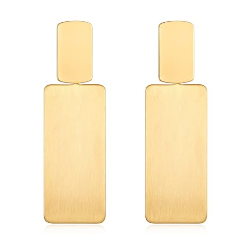 Gold Drop Dangle Earrings Long Geometric Dangle Earrings for Women Statement Jewelry Gifts - color: Dangle A