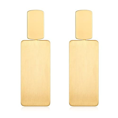 Gold Drop Dangle Earrings Long Geometric Dangle Earrings for Women Statement Jewelry Gifts - color: Dangle A