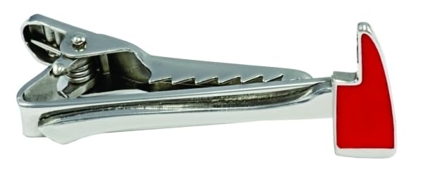 Hero's Pride Fire Axe Tie Bar - Nickel - 40mm - color: Metallic