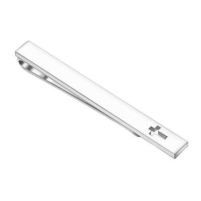 Unique Cross Tie Clips For Men Silver Black Gold Religious Christian Tie Clips For Men's Tie Accessories - style: cross tie clip silver