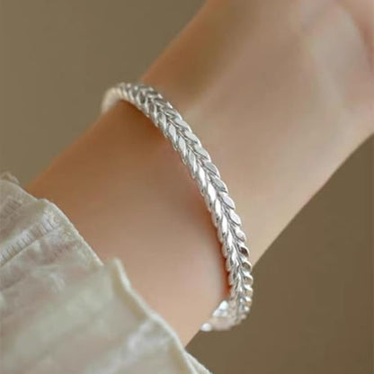 925 Sterling Silver Bracelet Plated Cuff Bangle Bracelet Fashionable Multi-layer Cross Wire Bangle Bracelet Open Adjustable Wide Cuff Bracelet for Teen Girls Fashion Jewelry - color: 13