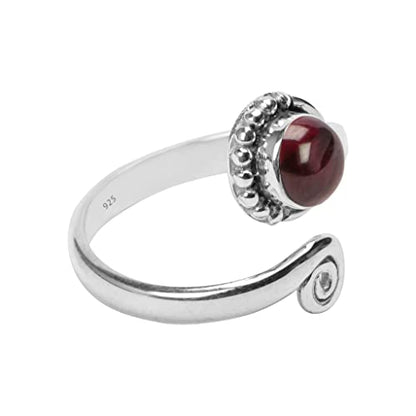 Gemstone Stone Toe Ring 925 Sterling Silver Feet Body Jewellery Handame Toe Ring Gemstone Adjustable Toering For Girls Women Gift Jewellery
