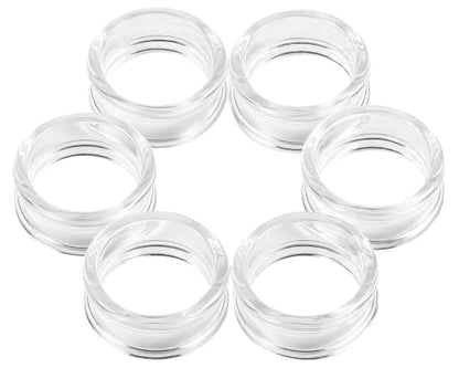 6G-50mm Acrylic Hollow Gauges for Ear lightweight Tunnels Clear Double Flared Ear Flesh Plugs Tunnels Earrings for Women Men - color: 30mm = 1 3/16 inch = 1.18 inch