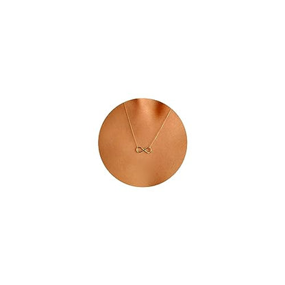 LLWOM Gold Necklace for Women-14k Gold Plated Infinity Necklace Star Of David Necklace Evil Eye Cross Pendants Heart Dainty Gold Necklace For Women - color: Gold-Infinity